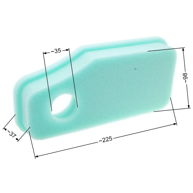 Filtr powietrza B&S gąbka 10-11 HP pionowy wał Filtr powietrza B&S gąbka 10-11 HP pionowy wał