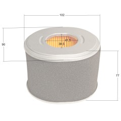 Filtr powietrza Loncin kpl. G240F G270F CZĘŚĆ ORYGINALNA