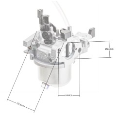 Gaźnik Loncin LC168F-2H CZĘŚĆ ORYGINALNA