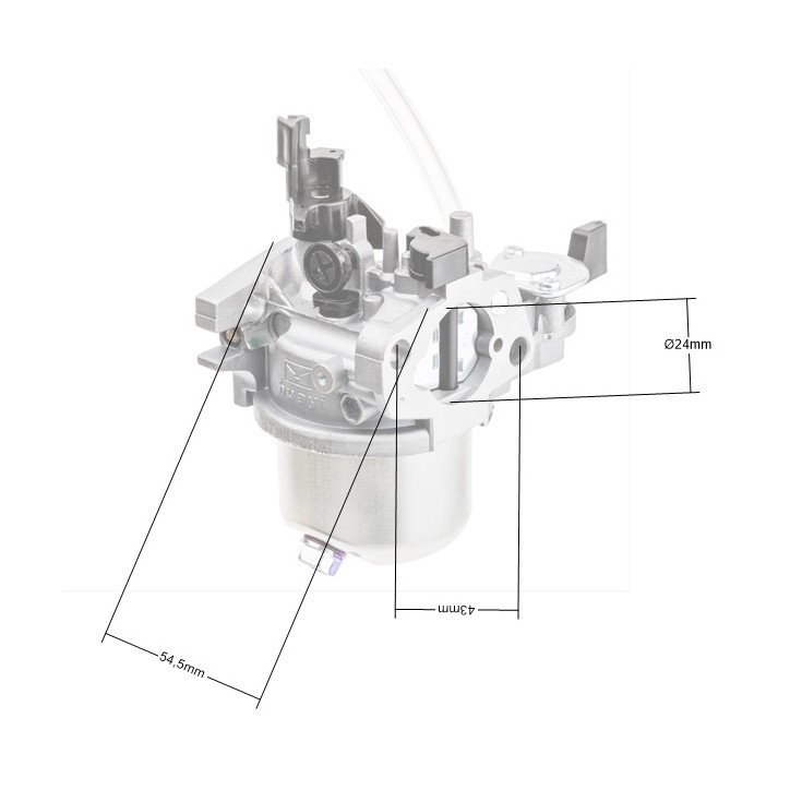 Gaźnik Loncin LC168F-2H CZĘŚĆ ORYGINALNA Gaźnik Loncin LC168F-2H CZĘŚĆ ORYGINALNA