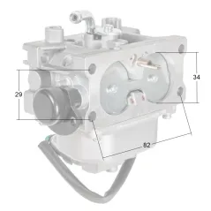 Gaźnik Loncin 2P80F CZĘŚĆ ORYGINALNA