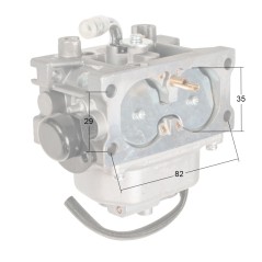 Gaźnik Loncin 2P82F CZĘŚĆ ORYGINALNA