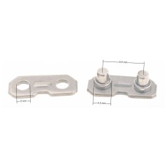 Ogniwo łączące z nitem 3/8 1.5 C2FTS kpl
