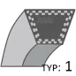 Pasek Husqvarna CTH164T184T224T napęd jazdy /12.7x2896/ Pasek Husqvarna CTH164T184T224T napęd jazdy /12.7x2896/