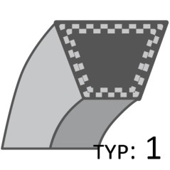 Pasek Motor Jikov napęd noży ROBUS /16,5x1160/