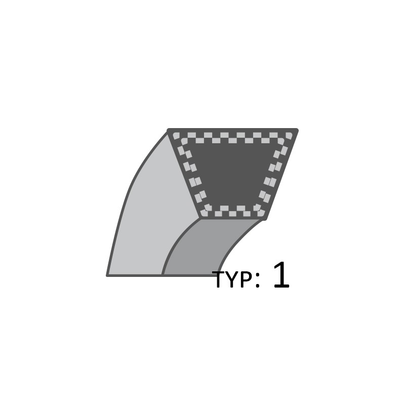 Pasek Motor Jikov napęd noży ROBUS /16,5x1160/