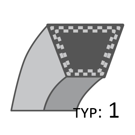 Pasek Motor Jikov napęd noży ROBUS /16,5x1160/