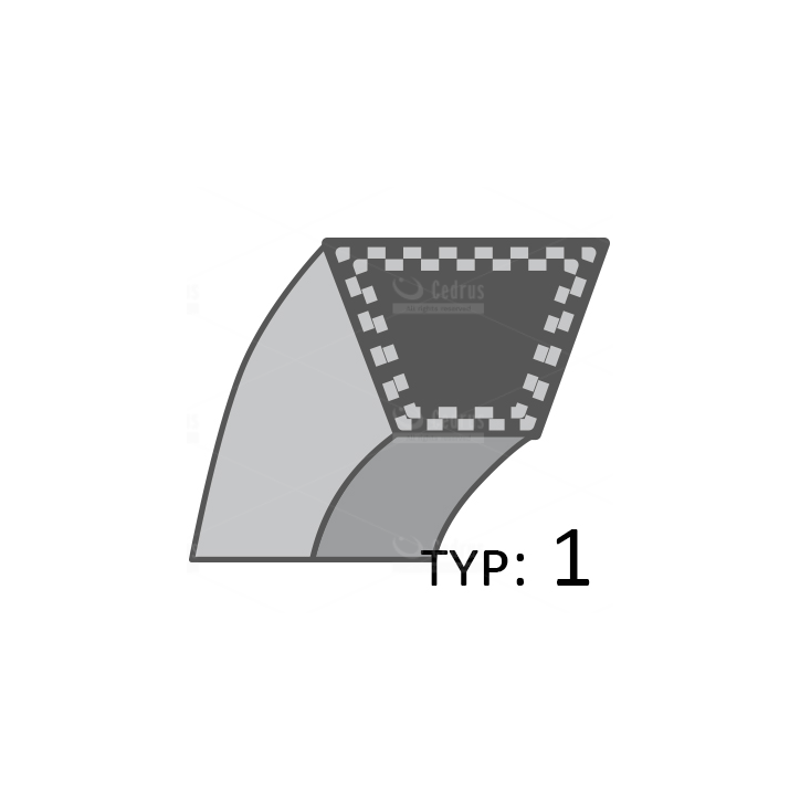 Pasek klinowy uniwersalny /15.8x1128/ Pasek klinowy uniwersalny /15.8x1128/