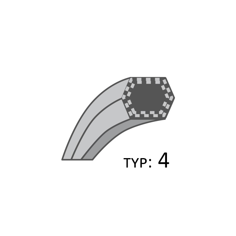 Pasek MTD napęd noży RTHJLXTXAA94 /12,7x2443/