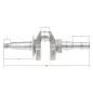 Wał korbowy Rato walcowy R210 20 mm Wał korbowy Rato walcowy R210 20 mm