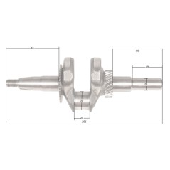 Wał korbowy Loncin G200F(D) zam.130290787-0001 CZĘŚĆ ORYGINALNA