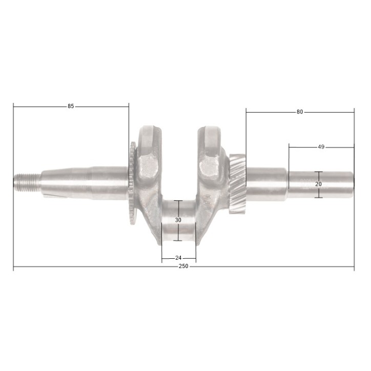 Wał korbowy Loncin G200F(D) zam.130290787-0001 CZĘŚĆ ORYGINALNA Wał korbowy Loncin G200F(D) zam.130290787-0001 CZĘŚĆ ORYGINALNA