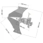 Pług dwustronny-obrotowy glebogryzarek CEDRUS GL05 GL06 z łącznikiem Pług dwustronny-obrotowy glebogryzarek CEDRUS GL05 GL06 z łącznikiem
