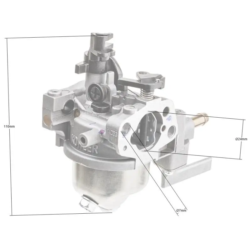 Kohler XT775 carburetor – mounting detail