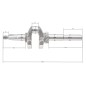 Wał korbowy Rato silnik RV225 22.2 mm