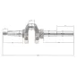 Wał korbowy Rato silnik RV225 22.2 mm Wał korbowy Rato silnik RV225 22.2 mm