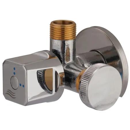 DURO MULTI zawór kątowy 1/2 x 3/4 x 3/8 do AGD, umywalki