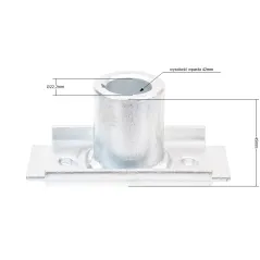 Adapter kosiarki Hortmasz Castorama MacAllister Daye Dym wys.45mm 22.2mm kosiarki marketowe