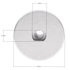 Adapter kosiarki Castel Garden F502 F504 PA502 PA504 22.2mm