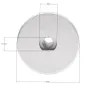 Adapter kosiarki Castel Garden F502 F504 PA502 PA504 22.2mm Adapter kosiarki Castel Garden F502 F504 PA502 PA504 22.2mm