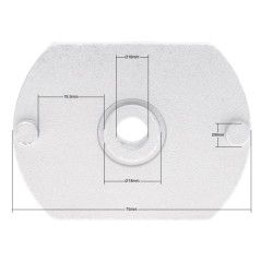 Adapter kosiarki Castel Garden NG410/414/464TR CL484TR R484TR 25.4mm
