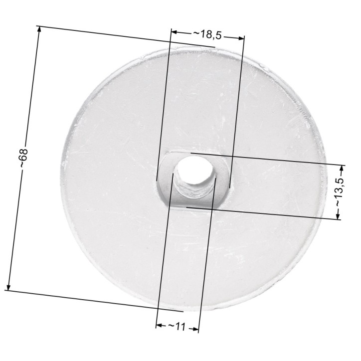 Adapter kosiarki Castel Garden PAN504 22.2mm Adapter kosiarki Castel Garden PAN504 22.2mm