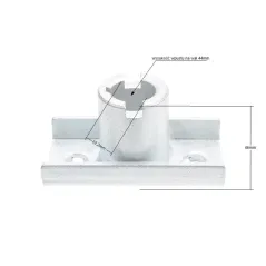 Adapter kosiarki NAC Krysiak Lider Faworyt GYK46 GYK51 wał 22.2mm