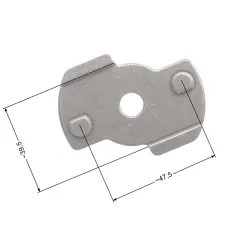 Adapter kosiarki NAC DY164PMB metalowy z klinem