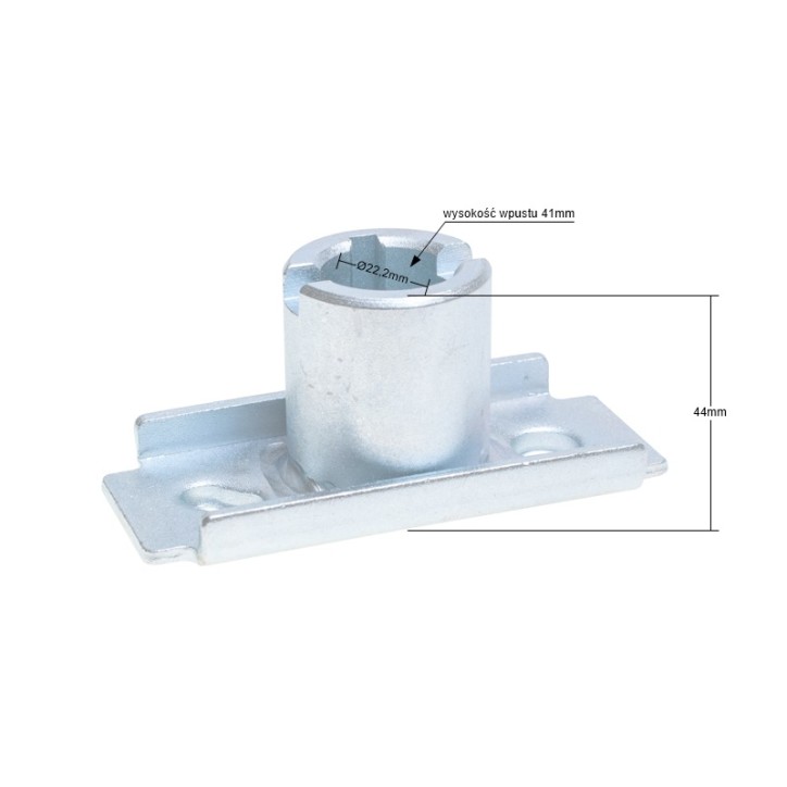 Adapter kosiarki NAC XG410SS wał 22.2mm wys. 44mm Adapter kosiarki NAC XG410SS wał 22.2mm wys. 44mm