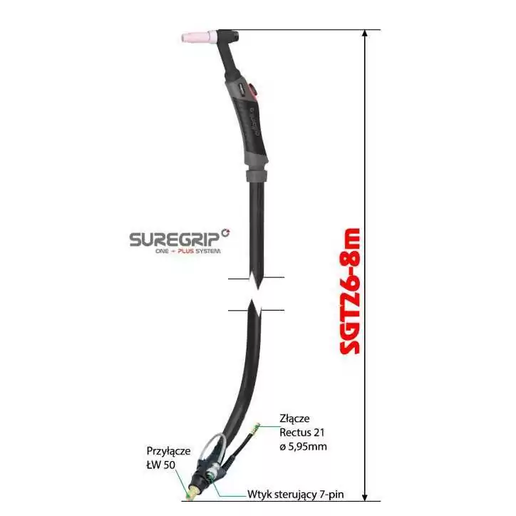 TIG UCHWYT SUREGRIP SGT26/8M MIGATRONIC