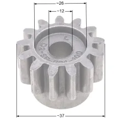 Drive Gear NAC X510VHY Left for NAC Lawn Mowers 10" Wheel