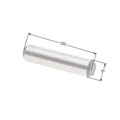 Zabierak / Kołek / Klin zębatki napędu NAC 20mm x 5mm kosiarki marketowe