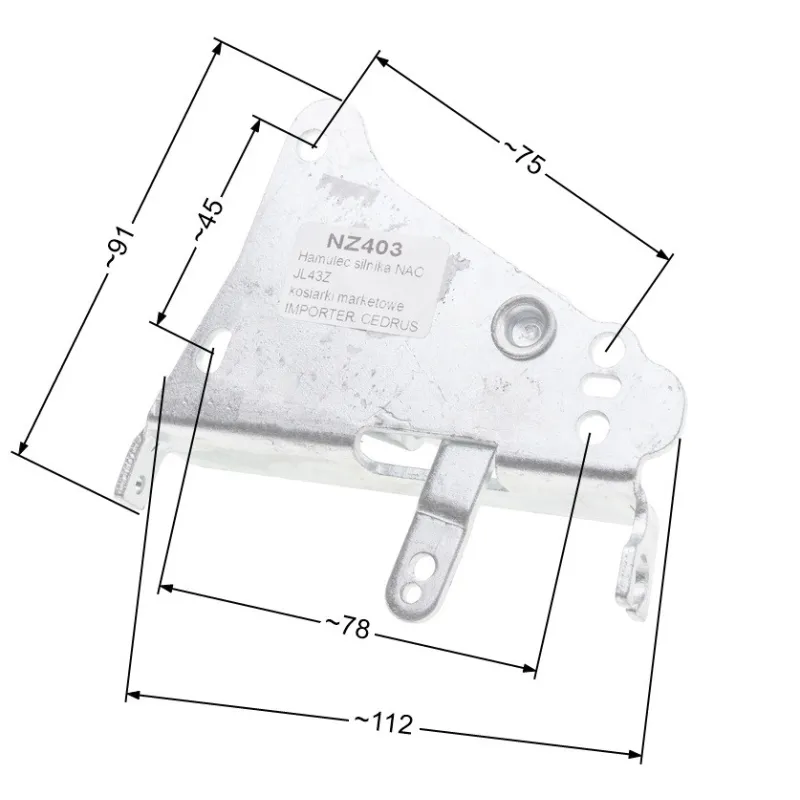 Hamulec silnika NAC JL43Z kosiarki marketowe