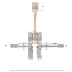 Wał korbowy Kawasaki TH34