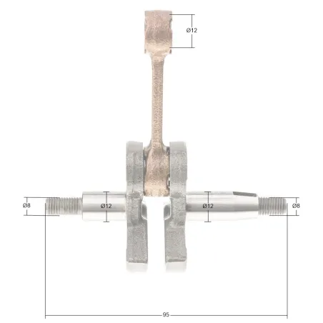 Wał korbowy Kawasaki TH34