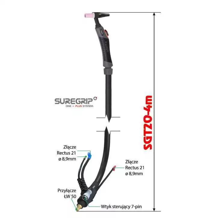 TIG UCHWYT SPAWALNICZY PARKER SUREGRIP SGT20FX PKG X 4M TIG UCHWYT SPAWALNICZY PARKER SUREGRIP SGT20FX PKG X 4M