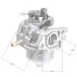 Gaźnik Loncin LC1P65FA z automatycznym ssaniem Gaźnik Loncin LC1P65FA z automatycznym ssaniem
