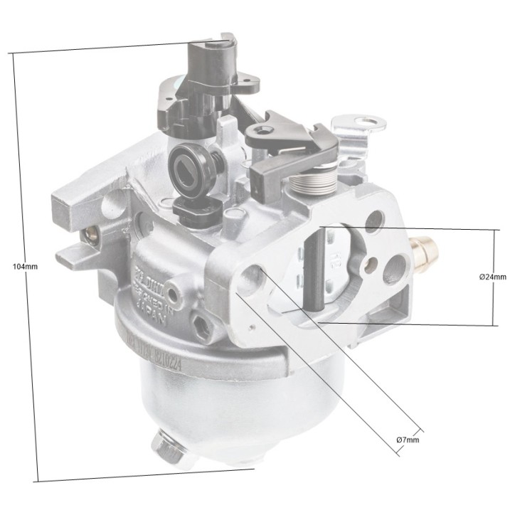 Gaźnik Loncin LC1P65FA z automatycznym ssaniem Gaźnik Loncin LC1P65FA z automatycznym ssaniem