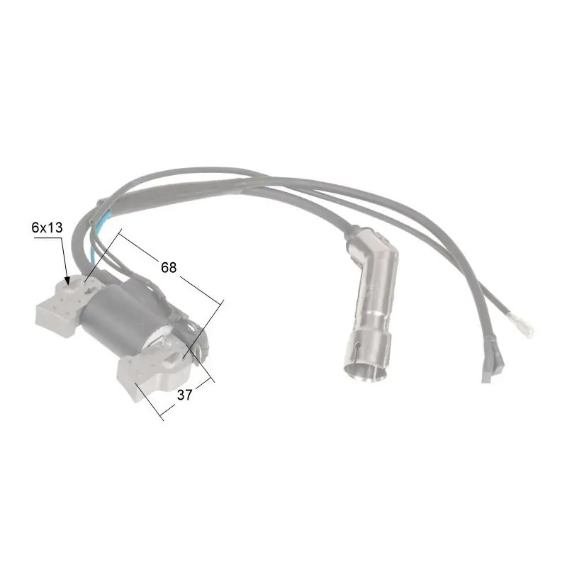 Technický detail zapalovací cívky Loncin LC185FDS