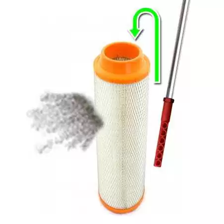 Pistolet do dmuchania oraz czyszczenia wkładów filtrów przemysłowych 1m 'PROFI 40' dysza kątowa