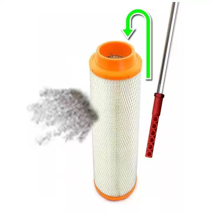 Pistolet do dmuchania oraz czyszczenia wkładów filtrów przemysłowych 1m 'PROFI 40' dysza kątowa Pistolet do dmuchania oraz czyszczenia wkładów filtrów przemysłowych 1m 'PROFI 40' dysza kątowa
