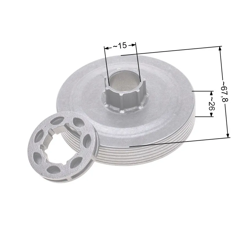 Bęben sprzęgła NAC z zębatką pływającą 3/8 SPS01-45 CS45CS52 pilarki marketowe