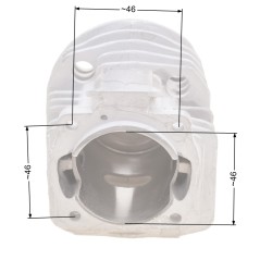 Cylinder Husqvarna 55 /46mm/ kpl. METEOR