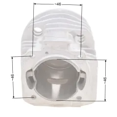 Cylinder Husqvarna 55 /46mm/ kpl. METEOR