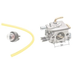 Gaźnik NAC SPS01-45 CS4500 CS5200 z pompką pilarki marketowe