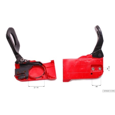 Hamulec NAC CS4500 CS5200 kpl. z napinaczem pilarki marketowe