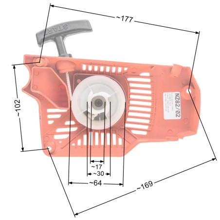 Rozrusznik NAC CS3800 kpl. pilarki marketowe