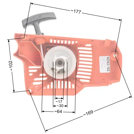 Rozrusznik NAC CS3800 kpl. pilarki marketowe