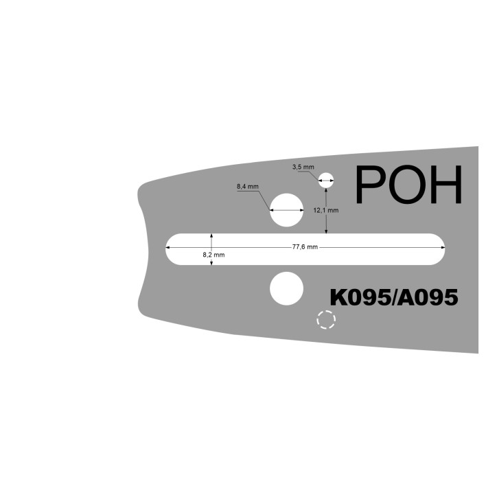 Prowadnica 16 .325 1.5mm K095 Cedrus Prowadnica 16 .325 1.5mm K095 Cedrus