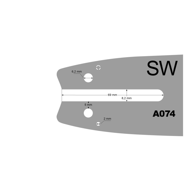 Prowadnica 14 3/8 1.3mm SUGIHARA A074 Stihl Prowadnica 14 3/8 1.3mm SUGIHARA A074 Stihl